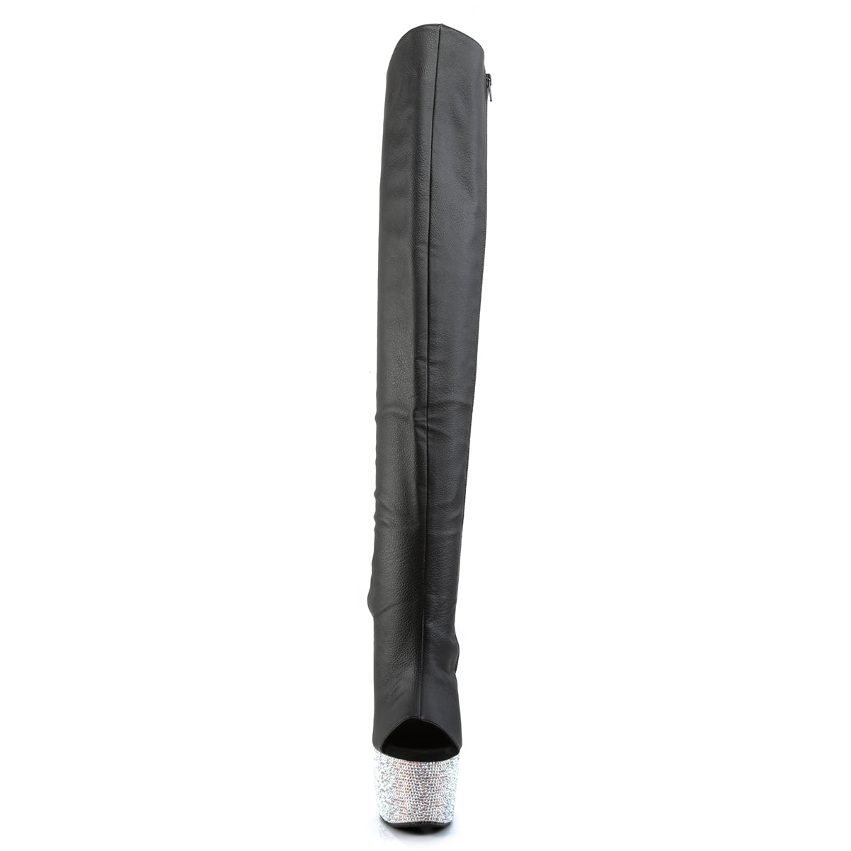 【PLEASER】BEJEWELED-3019DM-7 シューズ Blk Faux Leather/Slv Multi RS【取寄】