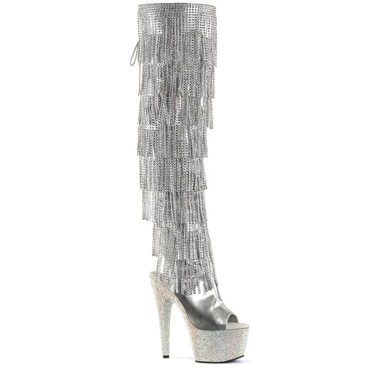 【PLEASER】BEJEWELED-3019RSF-7 シューズ Slv Metallic Pu-Slv/Slv Multi RS【取寄】