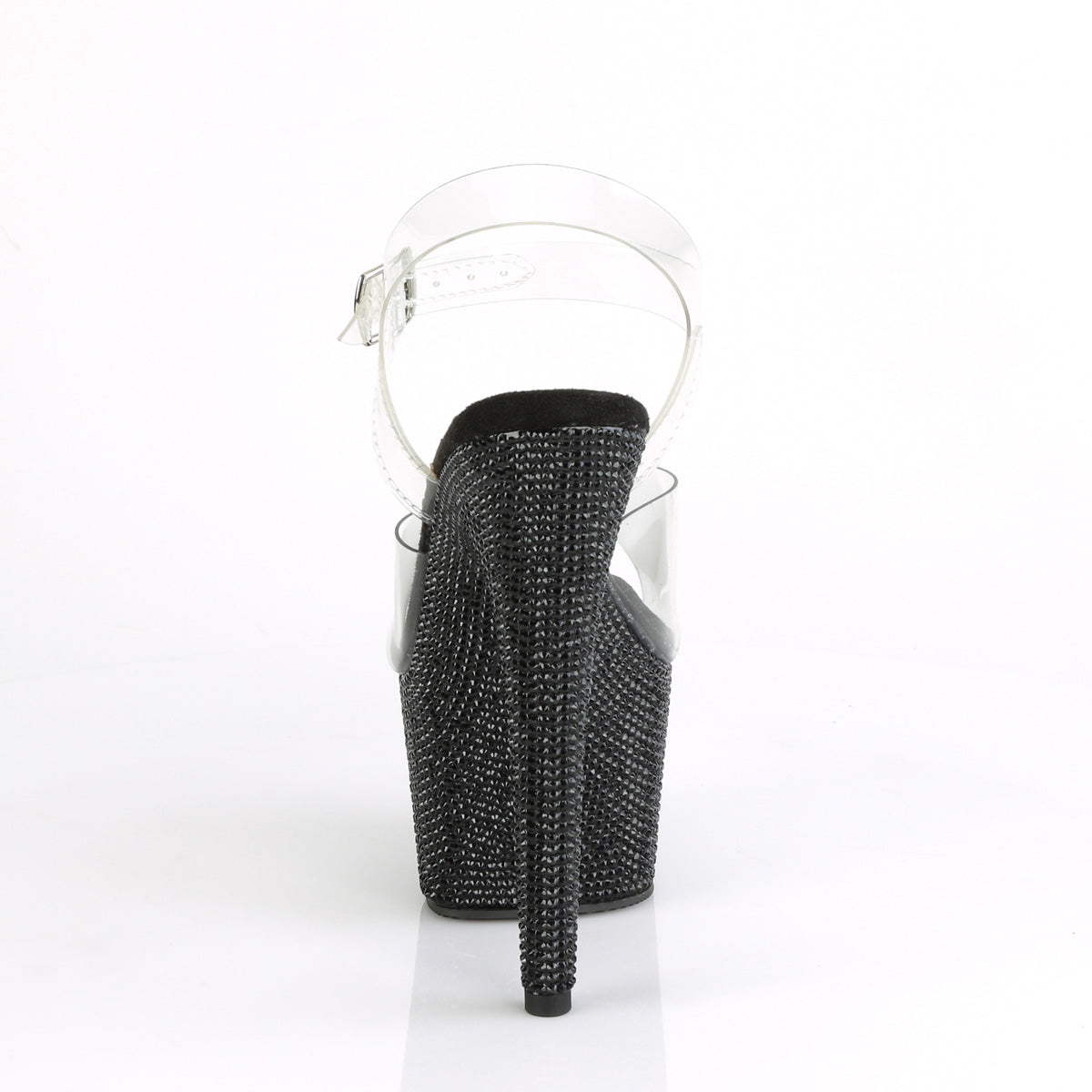 【PLEASER】BEJEWELED-708DM シューズ Clr/Blk RS【取寄】