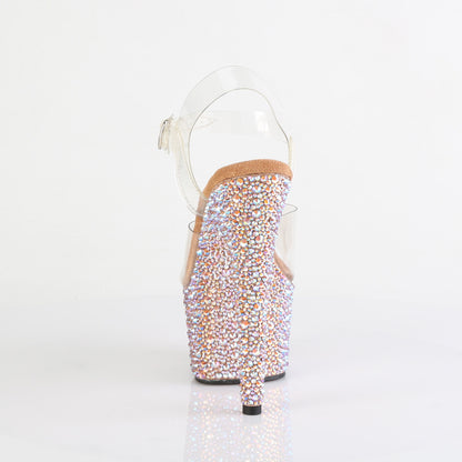 【PLEASER】BEJEWELED-708MS シューズ Clr/Rose Gold Multi RS【取寄】