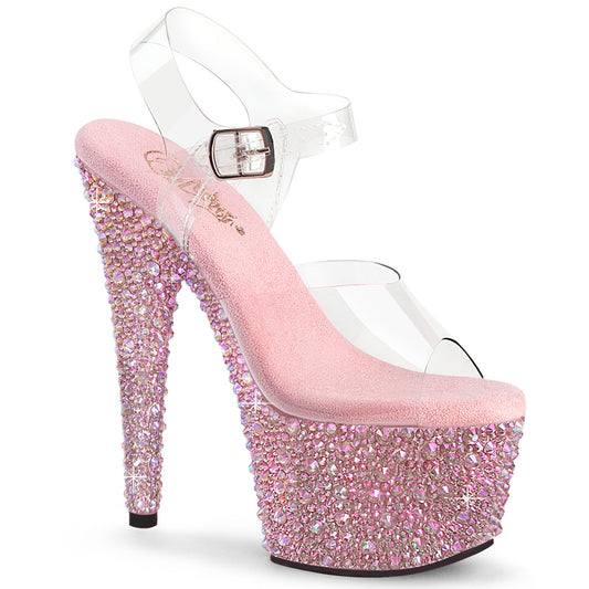 【PLEASER】BEJEWELED-708MS プラットフォームシューズ Clr/B. Pink Multi RS【取寄】