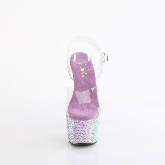 【PLEASER】BEJEWELED-708RRS プラットフォームシューズ Clr/Lavender RS【取寄】