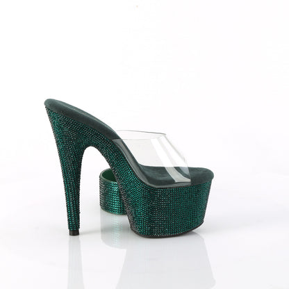 【PLEASER】BEJEWELED-712RS シューズ Clr/Emerald Green RS【取寄】