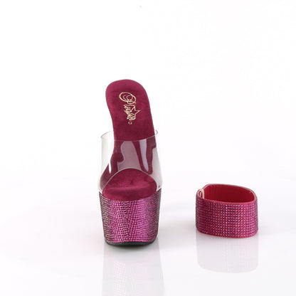 【PLEASER】BEJEWELED-712RS シューズ Clr/Fuchsia RS【取寄】