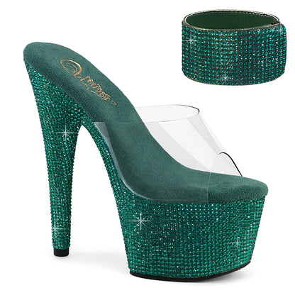 【PLEASER】BEJEWELED-712RS シューズ Clr/Green RS【取寄】