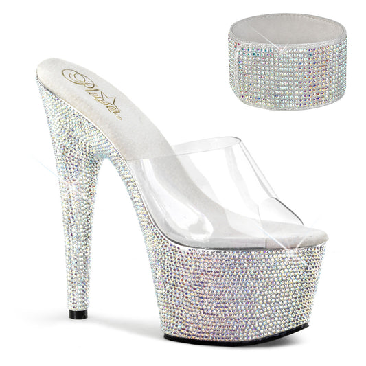 【PLEASER】BEJEWELED-712RS シューズ Clr/Slv Multi RS【取寄】