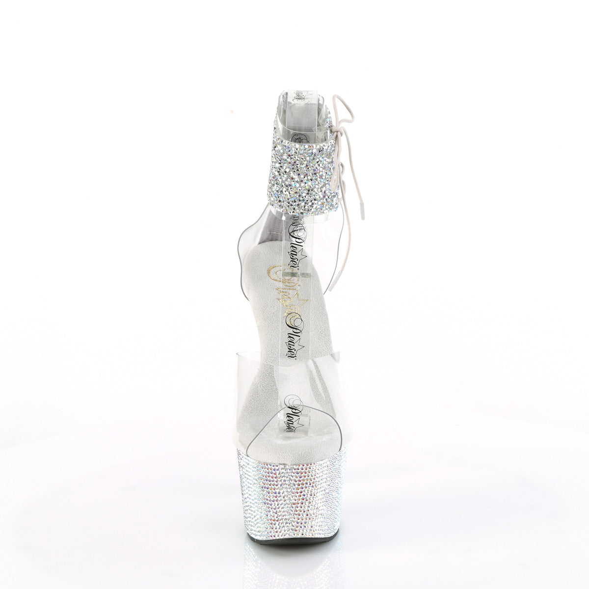 【PLEASER】BEJEWELED-724RS-02 シューズ Clr-Slv Multi RS/Slv AB RS【取寄】