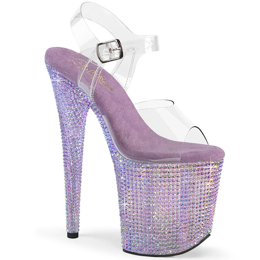 【PLEASER】BEJEWELED-808RRS シューズ Clr/Lavender RS【取寄】