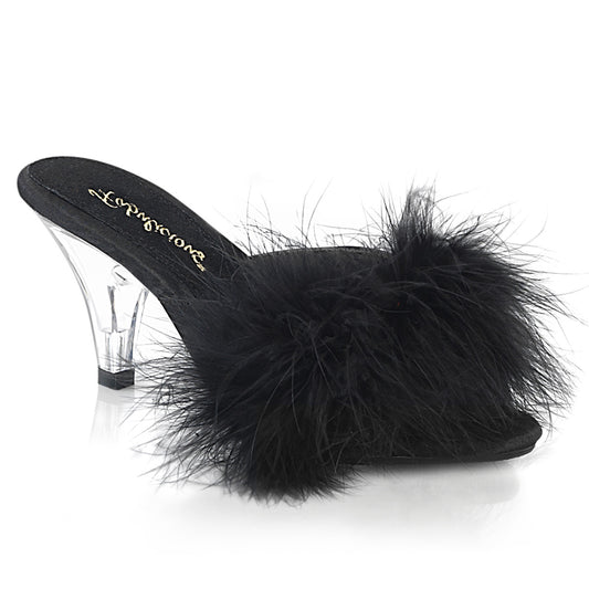 【FABULICIOUS】BELLE-301F シューズ Blk Pu-Fur/Clr【取寄】