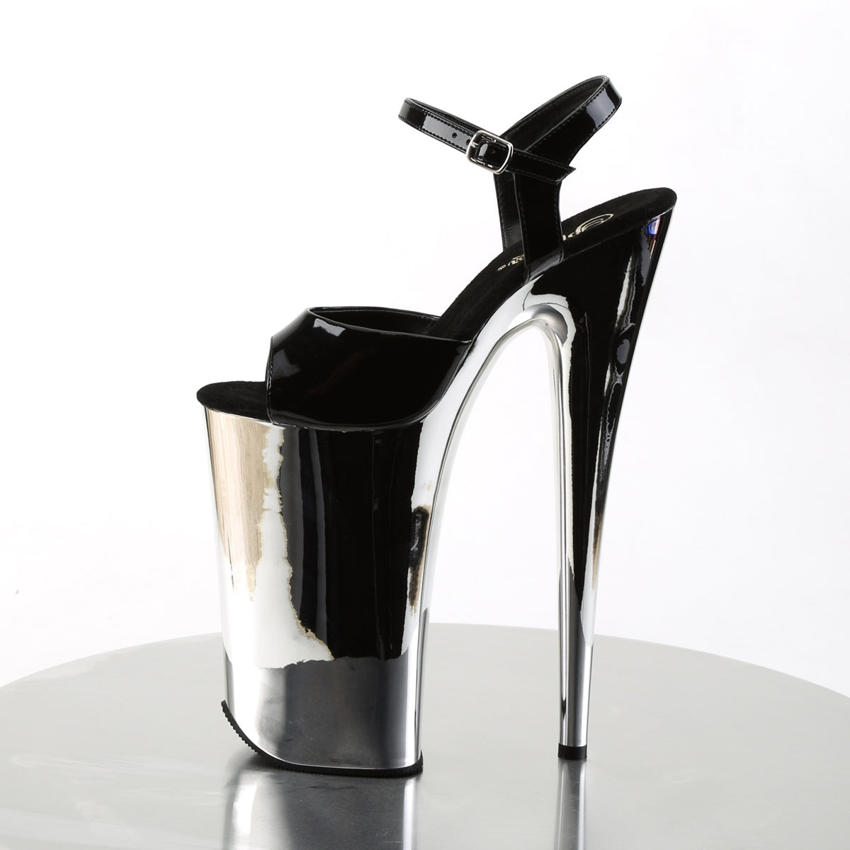 【PLEASER】BEYOND-009 シューズ Blk/Slv Chrome【取寄】