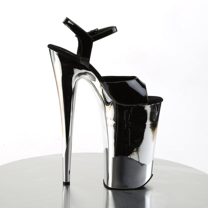 【PLEASER】BEYOND-009 シューズ Blk/Slv Chrome【取寄】
