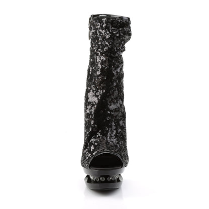 【PLEASER】BLONDIE-R-1008 シューズ Blk Sequins/Blk【取寄】