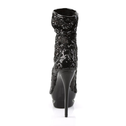 【PLEASER】BLONDIE-R-1008 シューズ Blk Sequins/Blk【取寄】