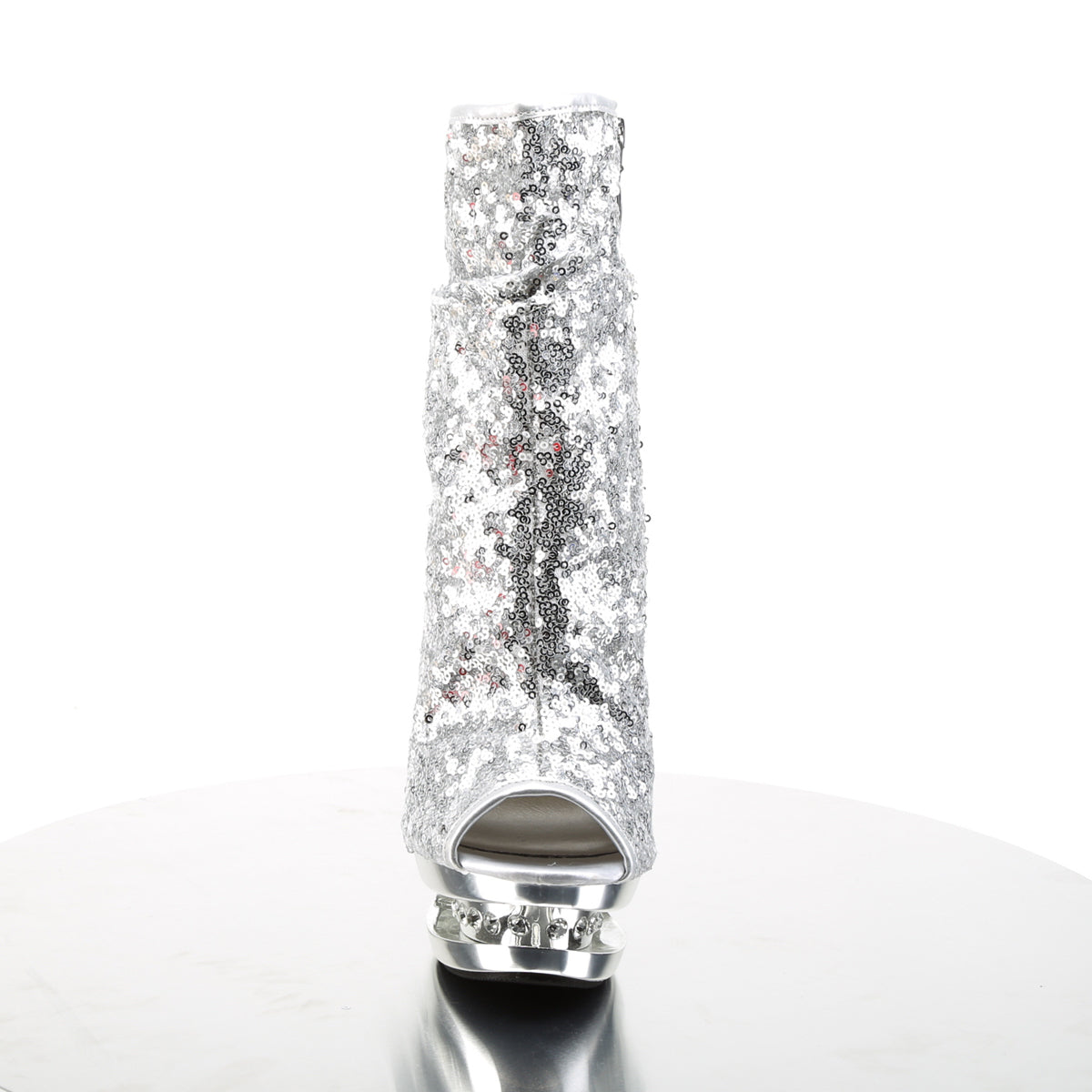 【PLEASER】BLONDIE-R-1008 シューズ Slv Sequins/Slv Chrome【取寄】