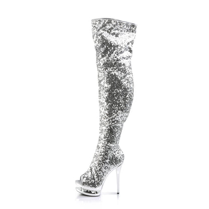 【PLEASER】BLONDIE-R-3011 シューズ Slv Sequins/Slv Chrome【取寄】