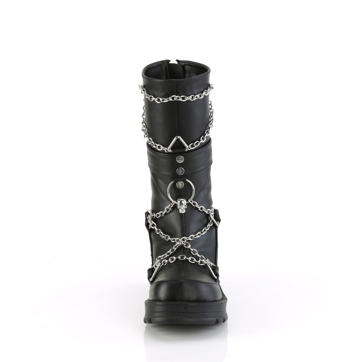 【DEMONIA】BRATTY-120 ミドルブーツ Blk Vegan Leather【取寄】
