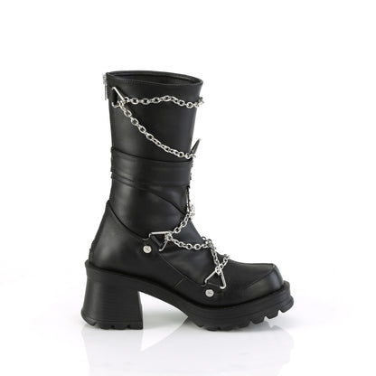 【DEMONIA】BRATTY-120 ミドルブーツ Blk Vegan Leather【取寄】