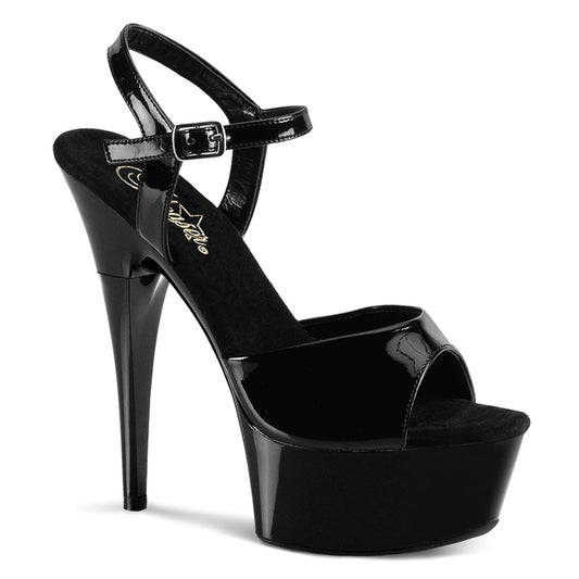 【PLEASER】CAPTIVA-609 プラットフォームシューズ Blk Pat/Blk【取寄】