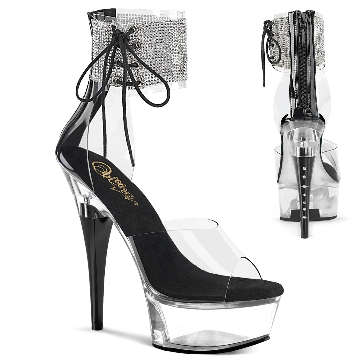 【PLEASER】CAPTIVA-624RS シューズ Clr/Blk【取寄】