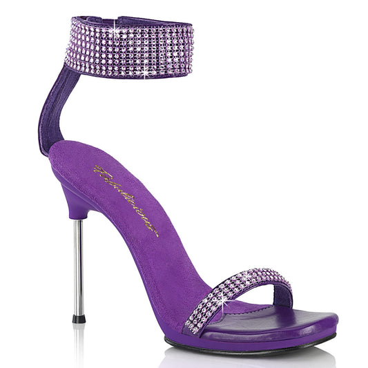 【FABULICIOUS】CHIC-40 ヒールシューズ Purple Faux Leather-RS/Purple【取寄】