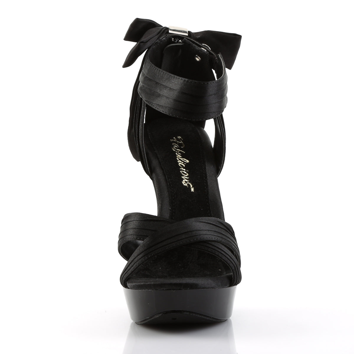 【FABULICIOUS】COCKTAIL-568 シューズ Blk Satin/Blk【取寄】