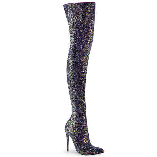 【PLEASER】COURTLY-3015 シングルソールシューズ Blk Multi Glitter【取寄】