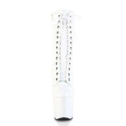 【PLEASER】CRAZE-1040 シューズ Wht Pat/Wht【取寄】