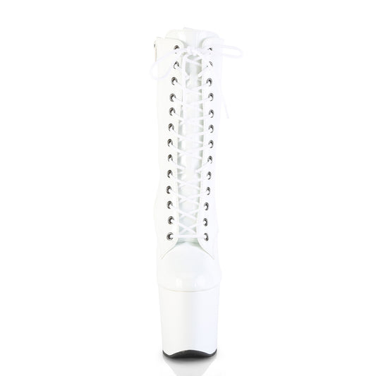 【PLEASER】CRAZE-1040 シューズ Wht Pat/Wht【取寄】
