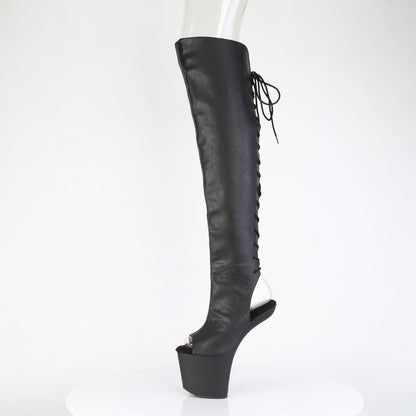 【PLEASER】CRAZE-3019 プラットフォームシューズ Blk Faux Leather/Blk Matte【取寄】