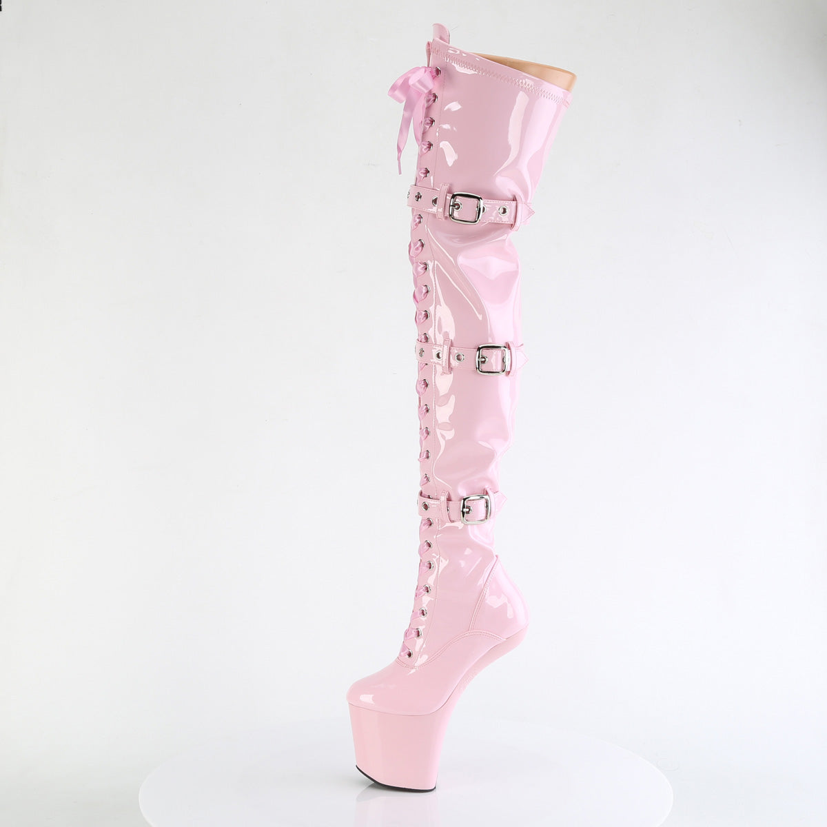 【PLEASER】CRAZE-3028 シューズ B. Pink Str. Pat/B. Pink【取寄】
