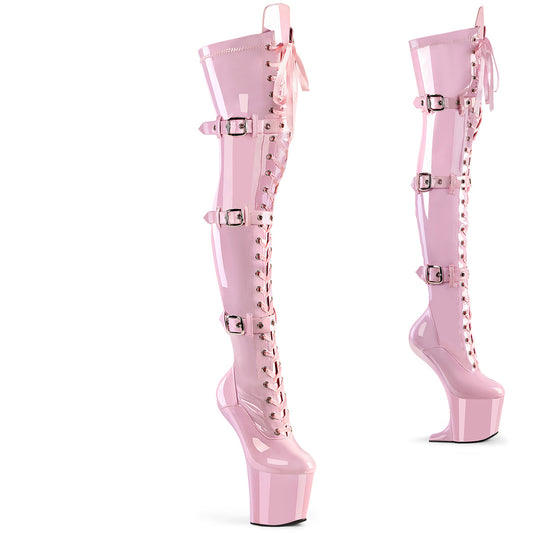 【PLEASER】CRAZE-3028 シューズ B. Pink Str. Pat/B. Pink【取寄】