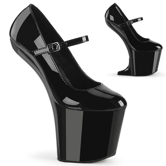 【PLEASER】CRAZE-880 シューズ Blk Pat/Blk【取寄】