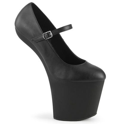【PLEASER】CRAZE-880 シューズ Blk Faux Leather/Blk Matte【取寄】