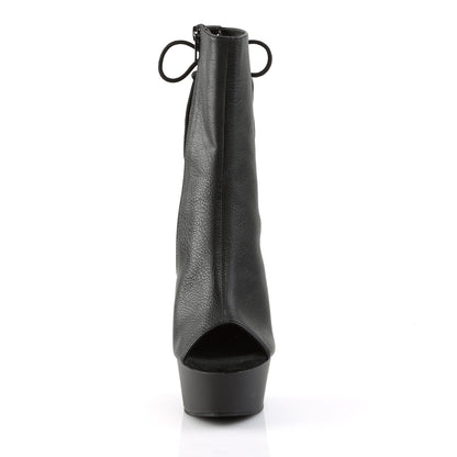 【PLEASER】DELIGHT-1018 シューズ Blk Faux Leather/Blk【取寄】