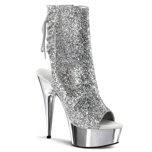 【PLEASER】DELIGHT-1018G シューズ Slv Gltr/Slv Chrome【取寄】