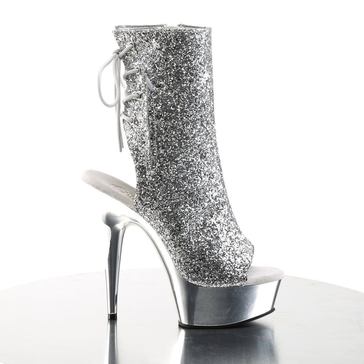 【PLEASER】DELIGHT-1018G シューズ Slv Gltr/Slv Chrome【取寄】