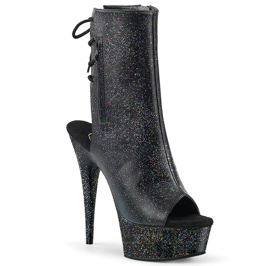 【PLEASER】DELIGHT-1018MMG シューズ Blk Faux Leather/Blk Matte【取寄】