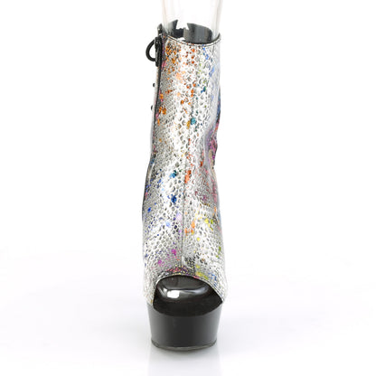 【PLEASER】DELIGHT-1018SP シューズ Multi-Color Snake Print/Blk【取寄】