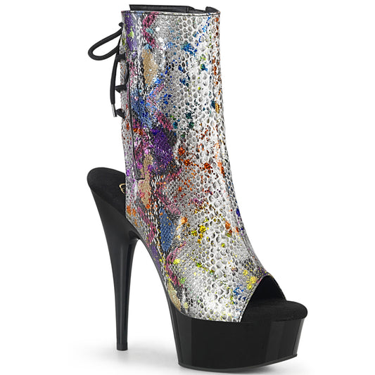 【PLEASER】DELIGHT-1018SP プラットフォームシューズ Multi-Color Snake Print/Blk【取寄】