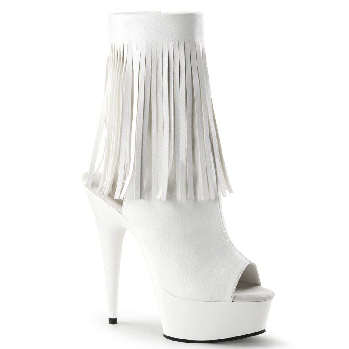 【PLEASER】DELIGHT-1019 シューズ Wht Faux Leather/Wht【取寄】