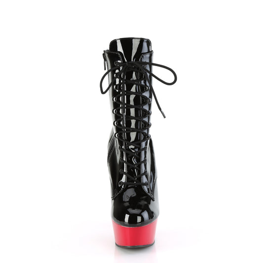 【PLEASER】DELIGHT-1020 プラットフォームシューズ Blk Pat/Red【取寄】
