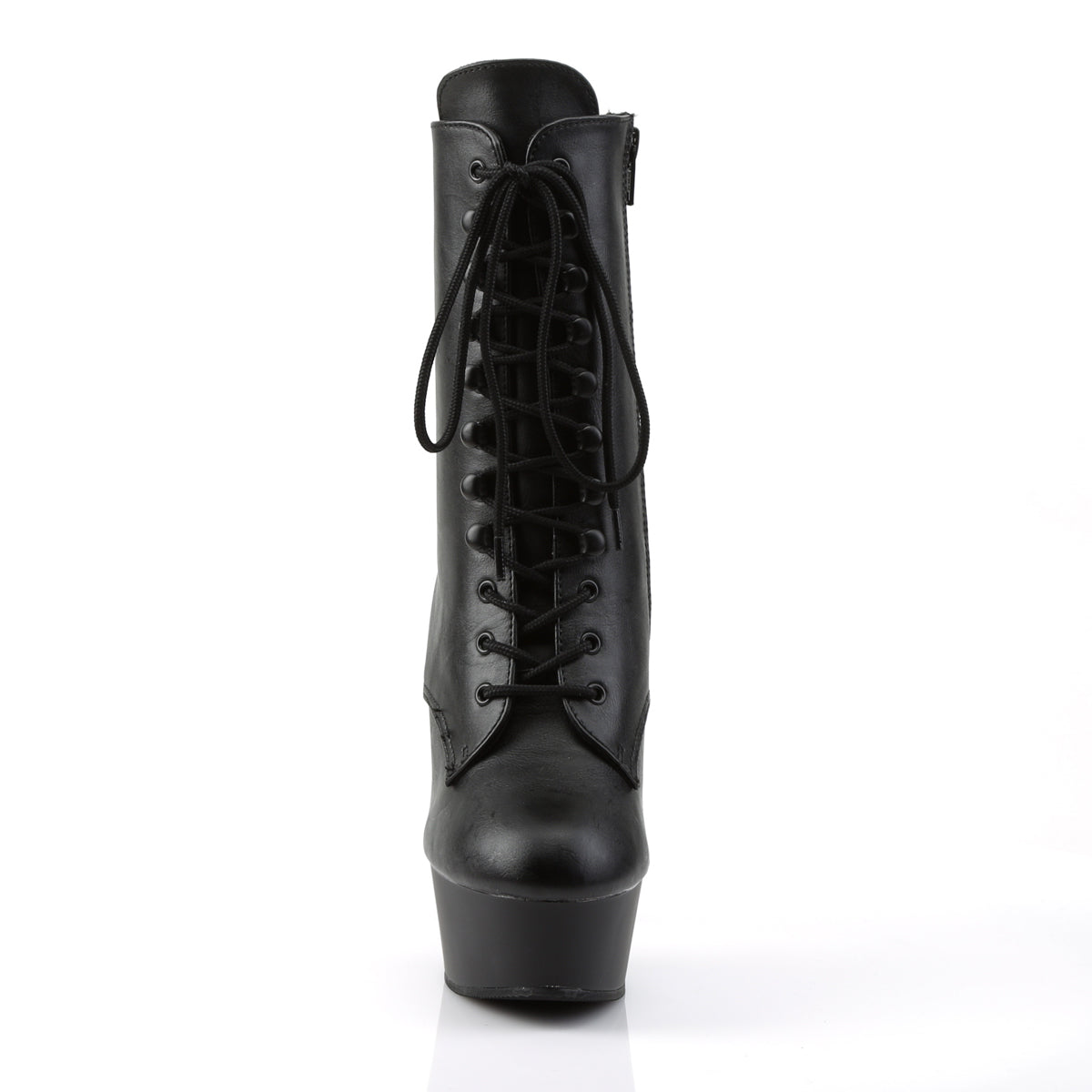 【PLEASER】DELIGHT-1020 シューズ Blk Faux Leather/Blk Matte【取寄】