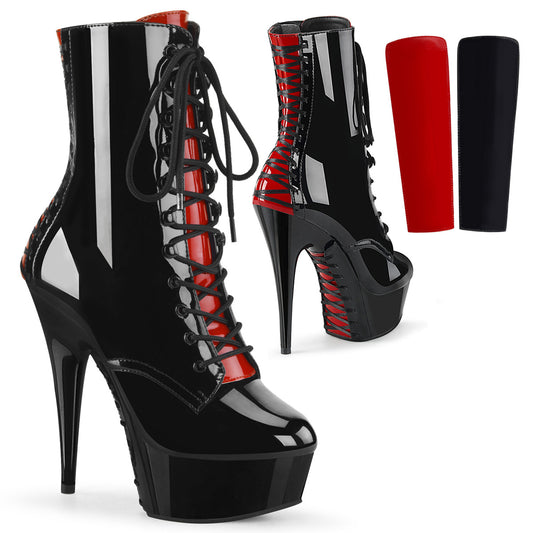 【PLEASER】DELIGHT-1020FH プラットフォームシューズ Blk Pat/Blk【取寄】