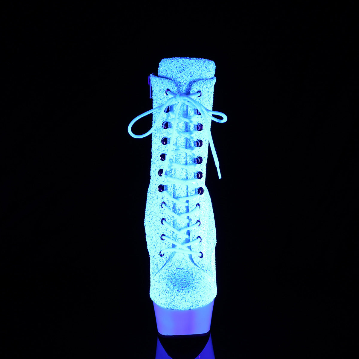 【PLEASER】DELIGHT-1020LG プラットフォームシューズ Neon Wht Multi Glitter/Neon Wht【取寄】