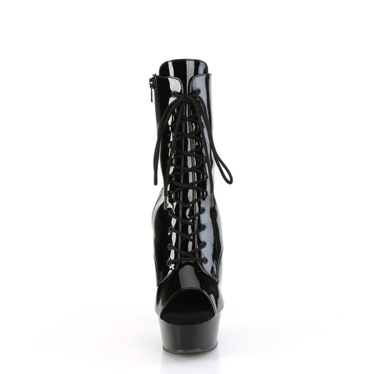 【PLEASER】DELIGHT-1021 プラットフォームシューズ Blk Pat/Blk【取寄】