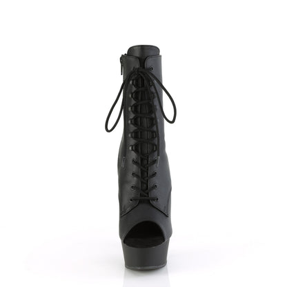 【PLEASER】DELIGHT-1021 シューズ Blk Faux Leather/Blk Matte【取寄】