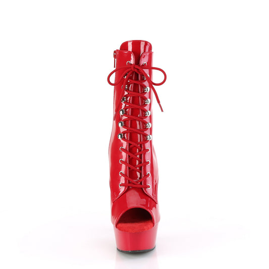 【PLEASER】DELIGHT-1021 プラットフォームシューズ Red Pat/Red【取寄】