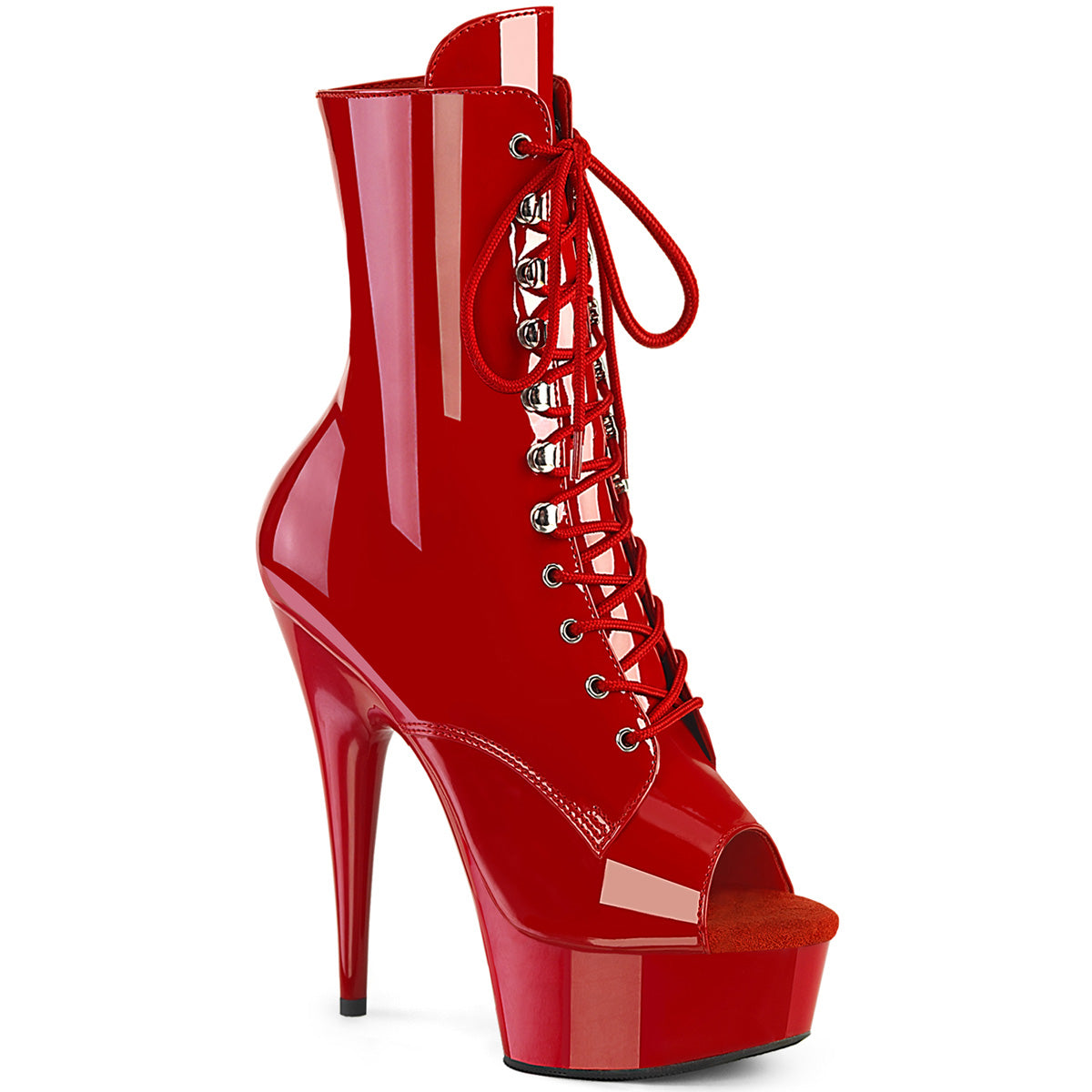 【PLEASER】DELIGHT-1021 シューズ Red Pat/Red【取寄】