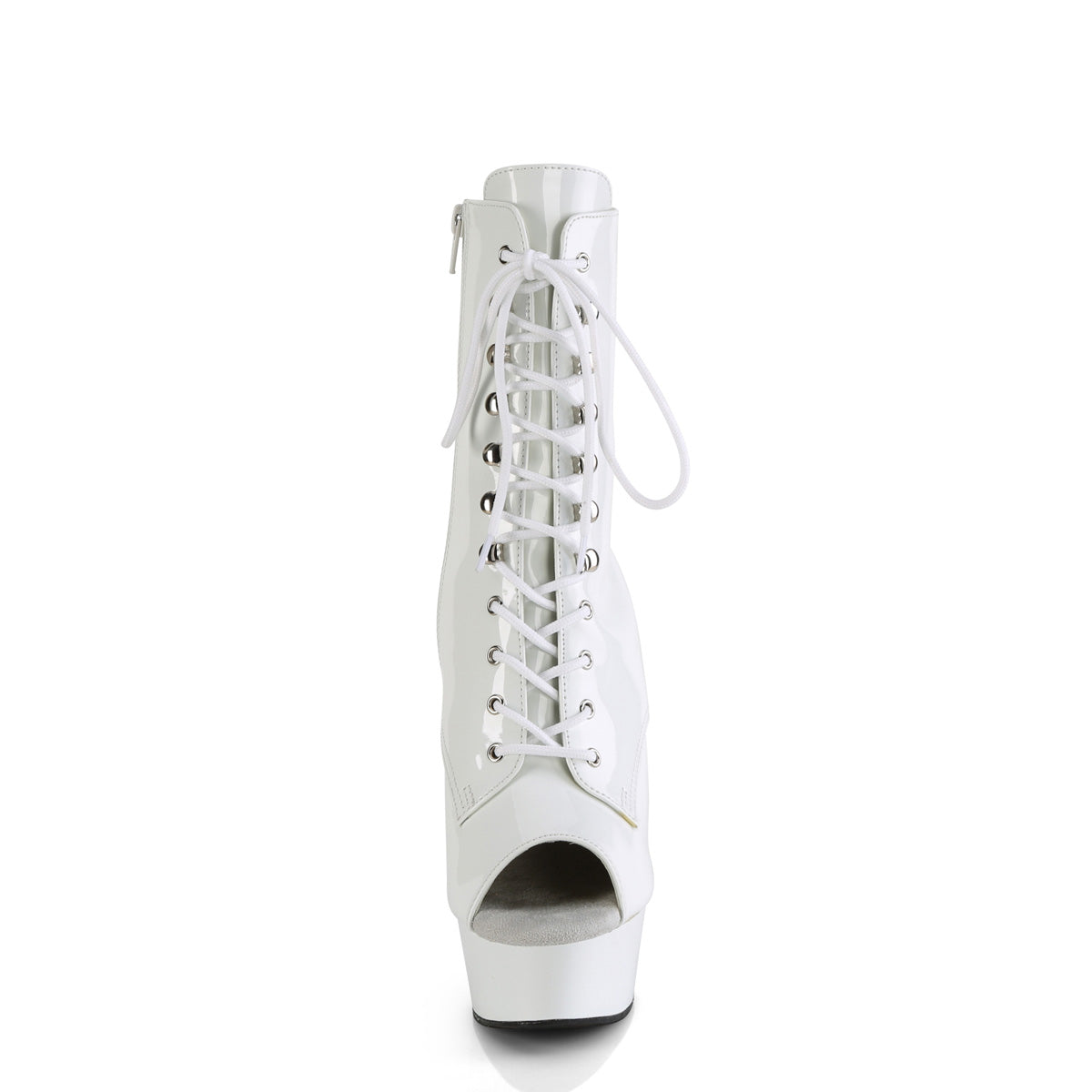 【PLEASER】DELIGHT-1021 シューズ Wht Pat/Wht【取寄】