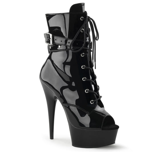 【PLEASER】DELIGHT-1033 シューズ Blk Pat/Blk【取寄】
